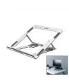 Gümüş 6 Açılı Katlanabilir Laptop Stand Alüminyum