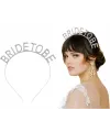 Gümüş Kaplama Kristal Taşlı Bride To Be Gelin Tacı 16x17 cm