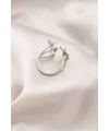 ietaks™ Gümüş Renk Metal Kelebek Model Kadın Yüzük