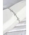 Gümüş Renk Pirinç Kelebek Model Asansörlü Model Kadın Bileklik