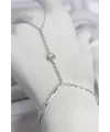 Gümüş Renk Pirinç Zirkon Taşlı Pembe Kalp Model Şahmeran