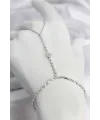 Gümüş Renk Pirinç Zirkon Taşlı Yıldız Model Şahmeran