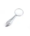 Gümüş Renkli 5x - 45 Mm Zarif Işlemeli Özel Tasarlanmış Büyüteç MG18155-8