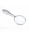 Gümüş Renkli 5x - 45 Mm Zarif Işlemeli Özel Tasarlanmış Büyüteç MG18155-8