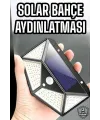 Güneş Enerjili Bahçe Aydınlatma Lambası Solar 100 Led Lamba