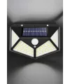 Güneş Enerjili Bahçe Aydınlatma Lambası Solar 100 Led Lamba