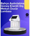 Güneş Enerjili Hareket Sensörlü Duvar Lambası