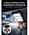 Güneş Enerjili Kablosuz Dış Mekan Güvenlik Kamerası Gece Görüşlü Led Projektörlü