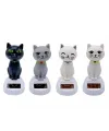 Güneş Enerjili Sallanan Kedi Figürü