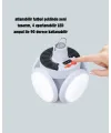 Güneş Paneliyle Şarj Olan Katlanabilir Led Çadır Lambası – 5 Kademeli Aydınlatma