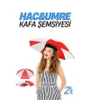 Hac Umre Kafa Şemsiyesi Güneş Koruma Şemsiyesi 2 adet 721726