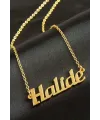 Halide İsimli Kolye (Kişiye Özel)