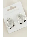 Halka Örgülü Yeni Sezon Metal Küpe