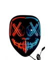 Hallowen Parti Maskesi Neon Led Işıklı Maske 3 Modlu Cadılar Bayramı Maskesi