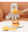 Hamburger Şekilli Otomatik Temizlenen Evcil Hayvan Fırçası