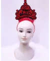 Happy Birthday Neon Kırmızı Renk Doğum Günü Tacı 24x15 cm