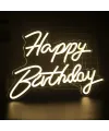 Happy Bırthday Yazılı Neon Led
