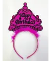 Happy Birthday Yazılı Neon Renk Taç 12 Adet