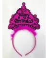 Happy Birthday Yazılı Neon Renk Taç 12 Adet