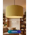 Hardal Kumaş Başlıklı Sarkıt Avize 35 CM