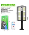 Hareket Sensörlü Ip65 Güneş Enerjili Led Spot Kumandalı
