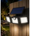 Hareket Sensörlü Solar Bahçe Lambası Güçlü Led Duvar Projektörü