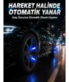 Hareketle Yanan Led Sibop Işığı 4lü Araç Lastik Lambası