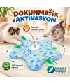 Hareketli İnteraktif Kedi Oyun Matı - USB Şarjlı - 3 Oyun Modu