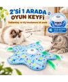 Hareketli İnteraktif Kedi Oyun Matı - USB Şarjlı - 3 Oyun Modu