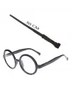 Harry Potter Asası 30 Cm Ve Siyah Çerçeveli Harry Potter Gözlüğü Seti
