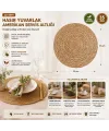 Hasır 31cm Yuvarlak Supla - Amerikan Servis Altı
