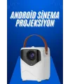 Hd Ayaklı Portatif Projeksiyon Cihazı Android İşlemcili Sinema Projektörü