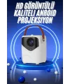 Hd Ayaklı Portatif Projeksiyon Cihazı Bluetooth Wifi Akıllı Android İşlemcili