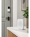 Hd Kameralı Beyaz Görüntülü Kapı Zili Çift Yönlü Sesli Wi-fi Akıllı Kapı Zili