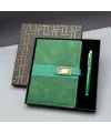 Hediyelik Defter Kalem Set Yeşil
