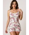 Hello Kitty Baskılı Askılı Şortlu Pijama Takımı