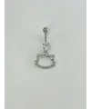 Hello Kıtty Detaylı Göbek Piercing - Pg0107