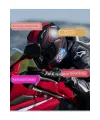 Helmet Graffiti Motor Kask Kulaklık Rgb Modlu Su Geçirmez 6.0 Bluetooth Intercom Yenı Model
