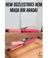 Hem Düzleştirici Hem Maşa Saç Şekillendirici