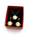 Hilal Kalp Set Kolye - Altın