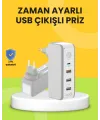 Hızlı Şarj Destekli Zaman Ayarlı Usb Şarj Adaptörü