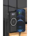 Hızlı Şarj Dijital Göstergeli Powerbankli Çoklu Şarj Özelliği