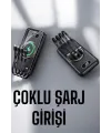 Hızlı Şarj Dijital Göstergeli Powerbankli Çoklu Şarj Özelliği