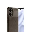Honor 400 Kılıf Auto Focus Karbon Kapak - Kahverengi