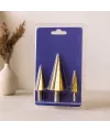 HSS kademeli matkap ucu seti 4-12 / 4-20 / 4-32 mm (3 parça)
