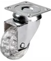 Hts 301 - 50x20 mm Şeffaf Makaralı Tablalı Teker