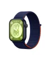 Huawei Fit 4 Hasırlı Cırtcırtlı Kordon (saat Değildir) - Lacivert-turuncu