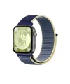 Huawei Fit 4 Hasırlı Cırtcırtlı Kordon (saat Değildir) - Sarı-lacivert