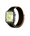 Huawei Fit 4 Hasırlı Cırtcırtlı Kordon (saat Değildir) - Siyah-turuncu