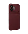 Huawei Honor 600 Auto Focus Karbon Kapak - Bordo